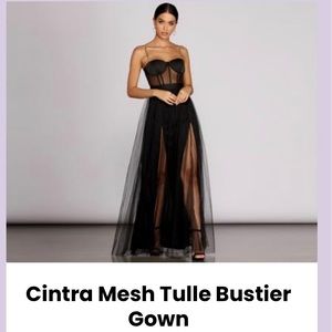 Black Bustier gown